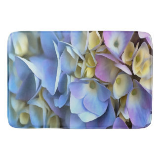 Alfombrilla De Baño Blue Hydrangea Shrub Bossom artístico