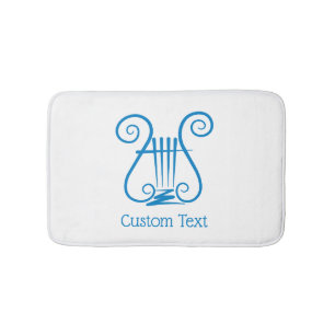 Alfombrilla De Baño Blue Lyre