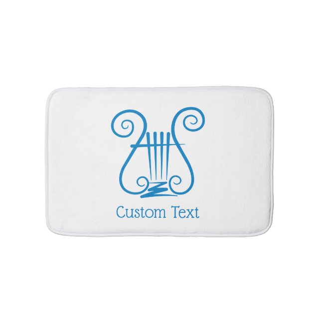 Alfombrilla De Baño Blue Lyre (Anverso)