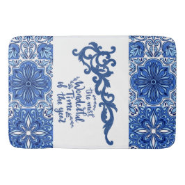 Alfombrilla De Baño Blue Mandala Bath Mat