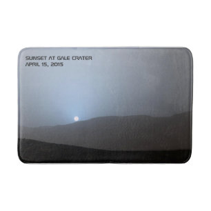 Alfombrilla De Baño Blue Martian Sunset