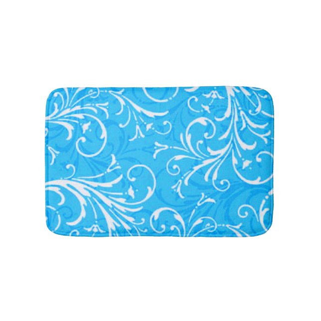 Alfombrilla De Baño Blue Ornamental Bath Mat (Anverso)