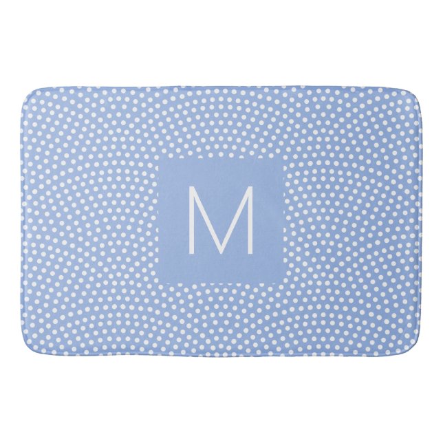 Alfombrilla De Baño Blue Same Komon (piel de tiburón) Monogramado (Anverso)