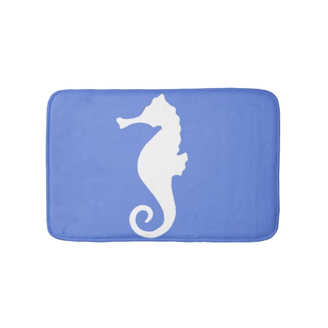 Alfombrilla De Baño Blue Seahorse Bath Mat (Anverso)