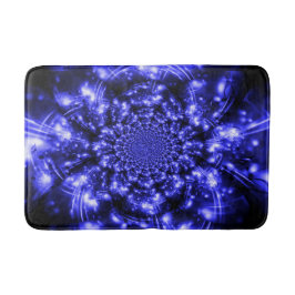 Alfombrilla De Baño Blue Sparkling Lights