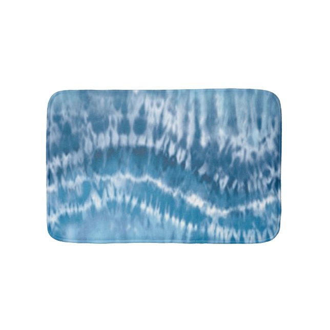 Alfombrilla De Baño Blue Tie Dye Bath Mat (Anverso)