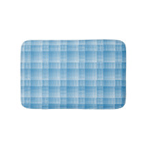 Blue White Checker Abstract Pattern