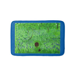 Alfombrilla De Baño Bluebell Woodland Hedghogs