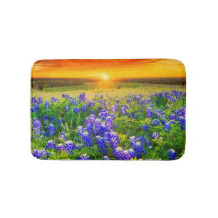 Alfombrilla De Baño bluebonnets de Tejas magníficos