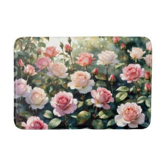 Alfombrilla De Baño Blush Rose Garden Mat