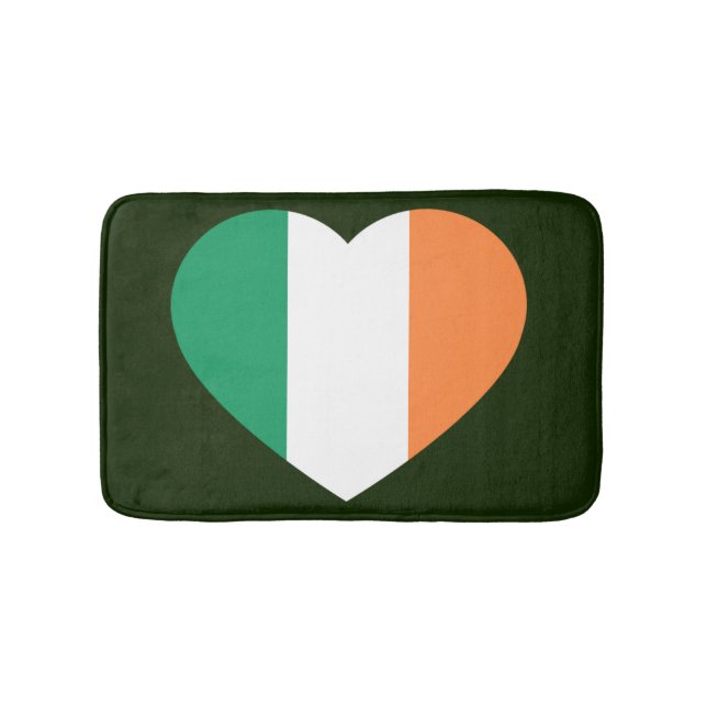 Alfombrilla De Baño Bmcnt irlandés Heartflag (Anverso)
