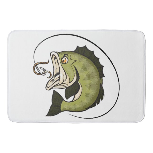 Alfombrilla De Baño Boca de lubina grande (Anverso)
