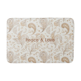 Alfombrilla De Baño Bohemio hippie sesentero paz estampado paisley 