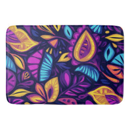 Alfombrilla De Baño Boho floral Abstracto colorido 2