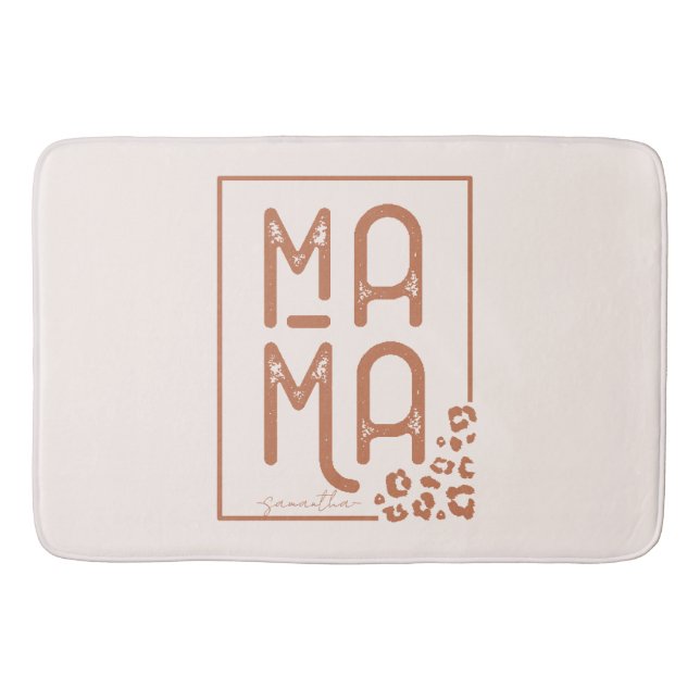Alfombrilla De Baño Boho Mama ruso (Anverso)