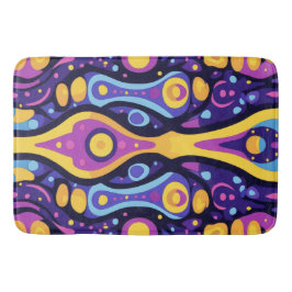 Alfombrilla De Baño Boho Resumen colorido 1