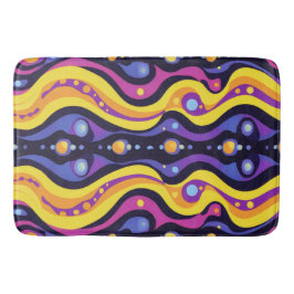 Alfombrilla De Baño Boho Resumen colorido 10