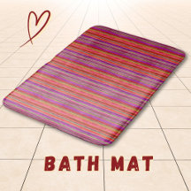 Boho Vintage Rojo Violeta Rayas -
