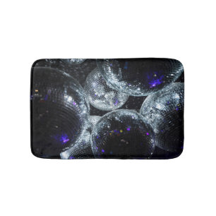 Alfombrilla De Baño Bolas Disco: Atmósfera Fiesta oscura