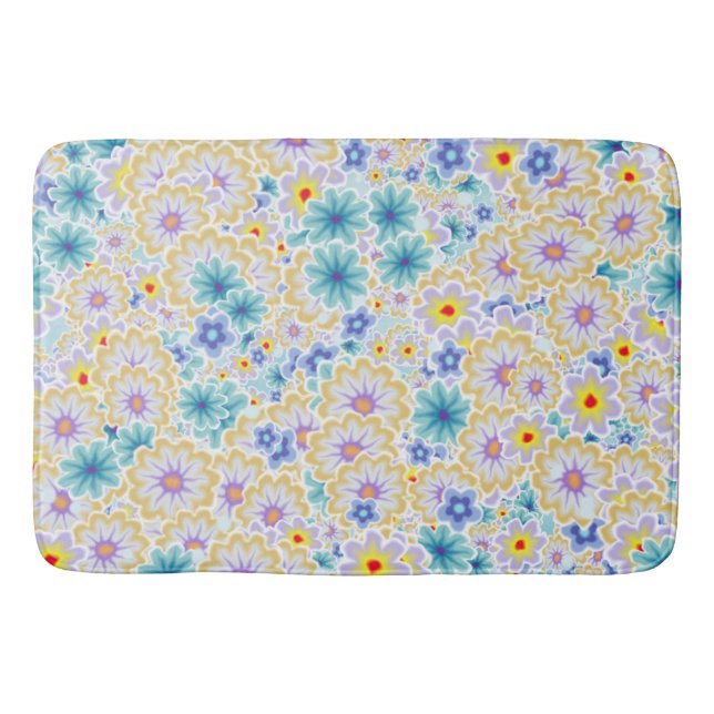 Alfombrilla De Baño bomba de flores2 (Anverso)