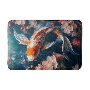 Alfombrilla De Baño Bonito estanque de peces Koi