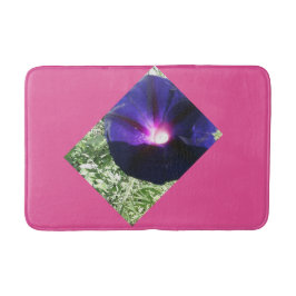 Alfombrilla De Baño Bonito Floral rosa caliente y morada