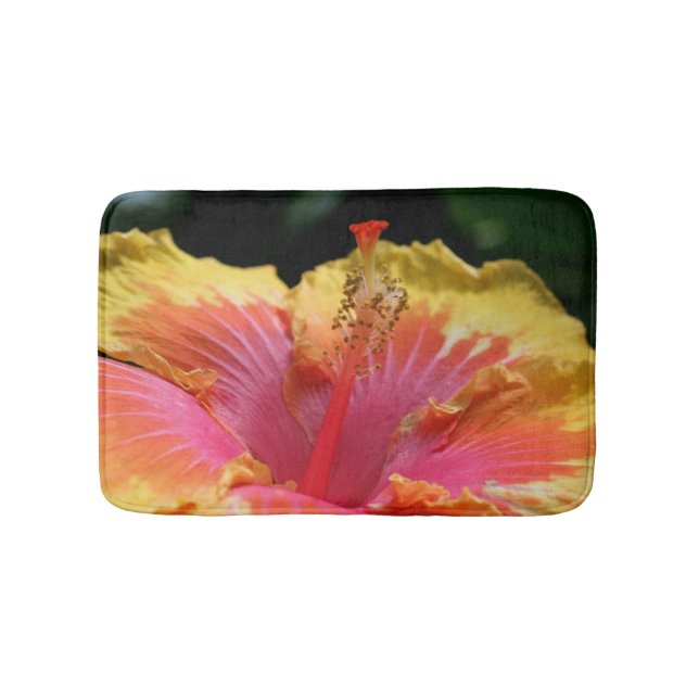 Alfombrilla De Baño Bonito Hibiscus Flower Close (Anverso)