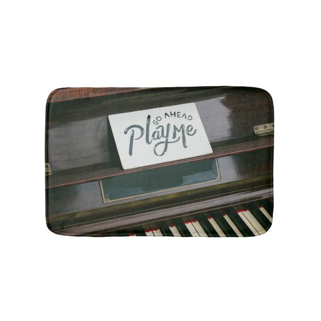 Alfombrilla De Baño Bonito Piano (Anverso)