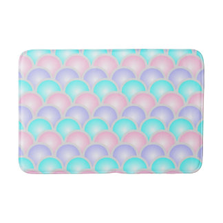 Alfombrilla De Baño bonito rosa morado aqua balanzas de sirena azul pa