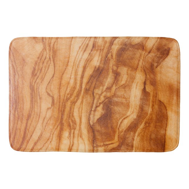 Alfombrilla De Baño Bonito trozo de madera (Anverso)