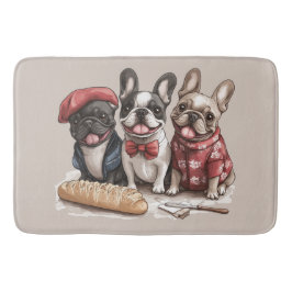 Alfombrilla De Baño Bonjour Bulldogs Franceses