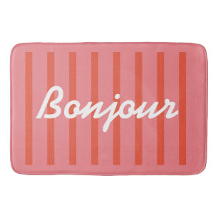 Alfombrilla De Baño Bonjour Pink Strike Colorful Fun