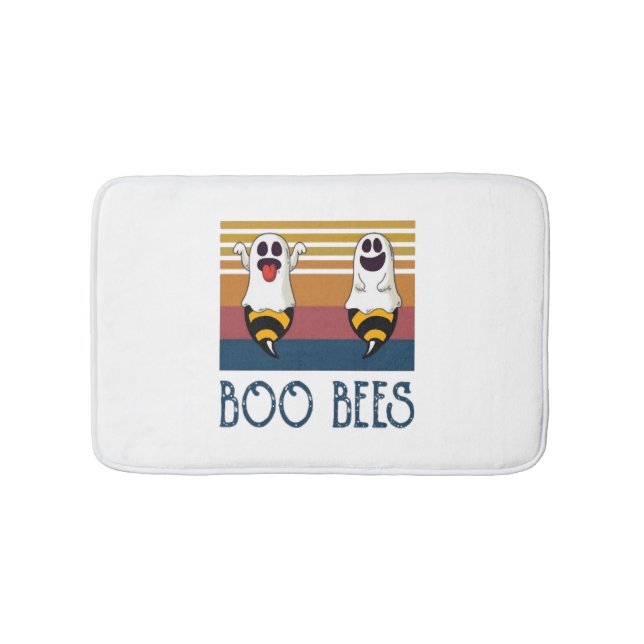 Alfombrilla De Baño Boo Bees Pareja Ghost Halloween (Anverso)