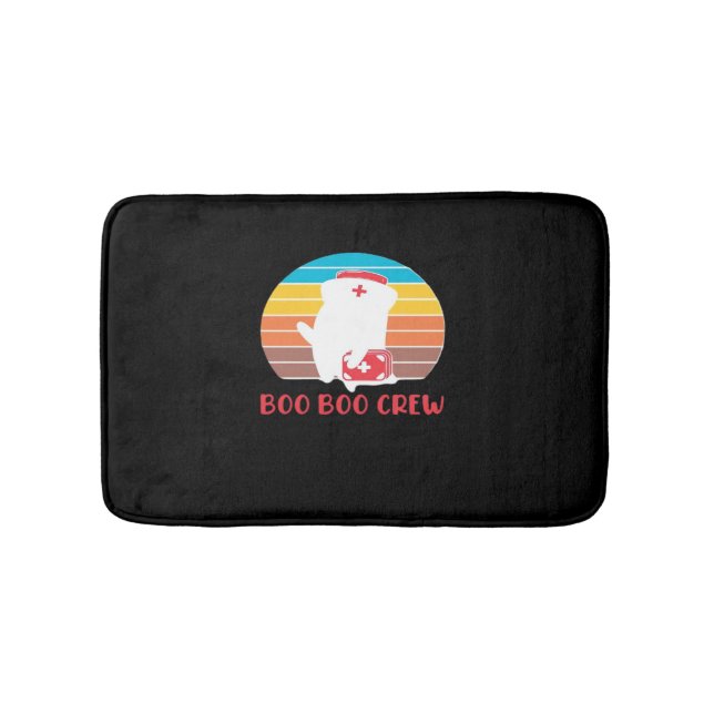 Alfombrilla De Baño Boo Boo Crew Enfermera Graciosa Fantasma Halloween (Anverso)