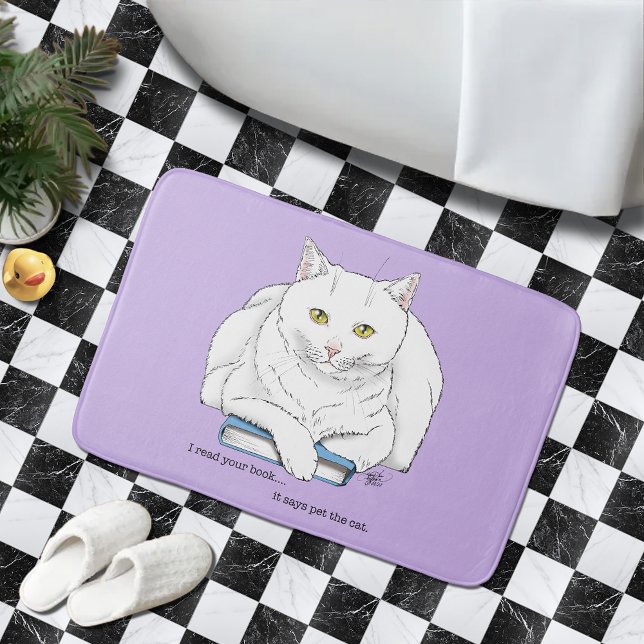 Alfombrilla De Baño Book Cat (Subido por el creador)