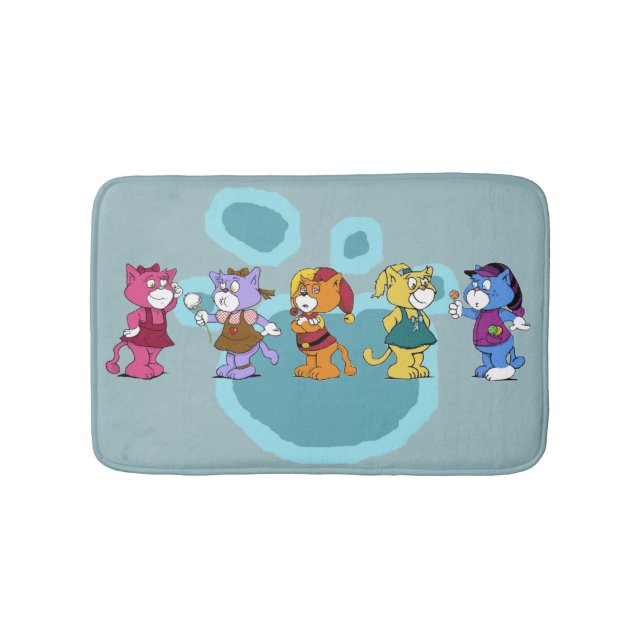 Alfombrilla De Baño Boomi Cats (Anverso)