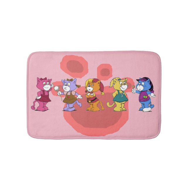 Alfombrilla De Baño Boomi Cats (Anverso)