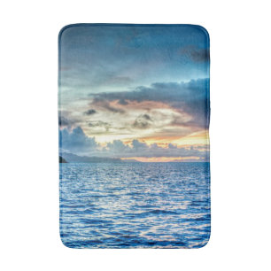 Alfombrilla De Baño Bora Bora Sunset, fotografía panorámica,