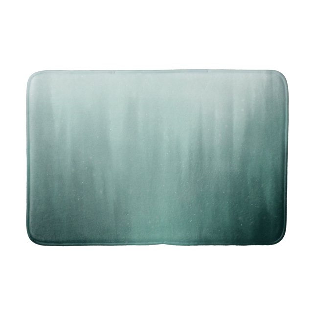 Alfombrilla De Baño Bosque acuarela de la Selva Evergreen en pintura h (Anverso)