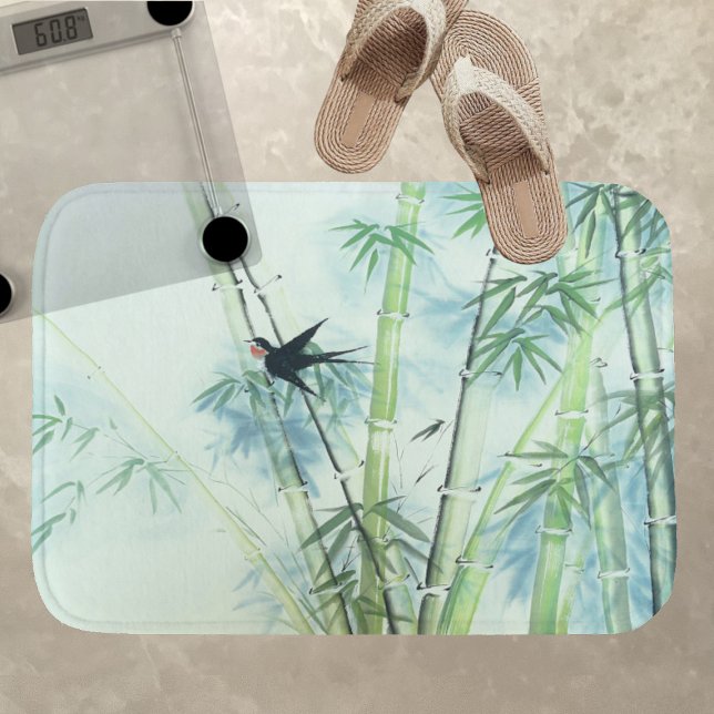 Alfombrilla De Baño Bosque de bambú - verde (Subido por el creador)