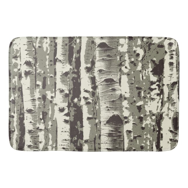 Alfombrilla De Baño Bosque de Birch 1 (Anverso)