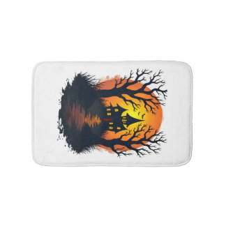 Alfombrilla De Baño Bosque Embrujado � Camiseta de la Naturaleza de Ha