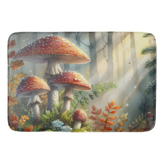 Alfombrilla De Baño Bosques silvestres de Woodland Mushrooms Magic For