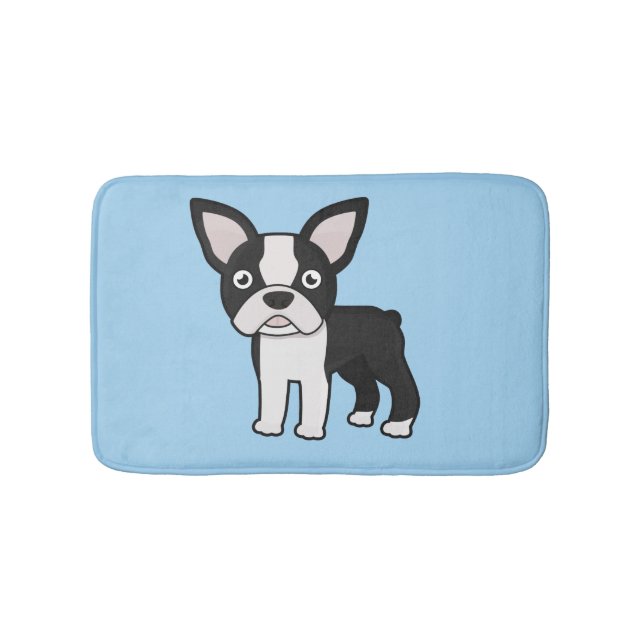 Alfombrilla De Baño Boston linda Terrier (Anverso)