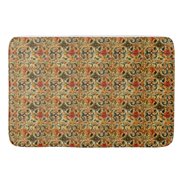 Alfombrilla De Baño Botánica de la Edad de Oro (Anverso)
