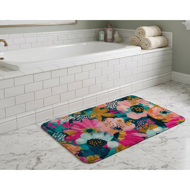 Alfombrilla De Baño Botánico Floral  (Subido por el creador)