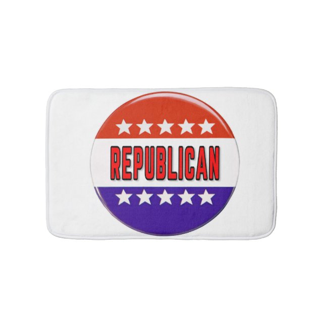 Alfombrilla De Baño Botón Republicano (Anverso)