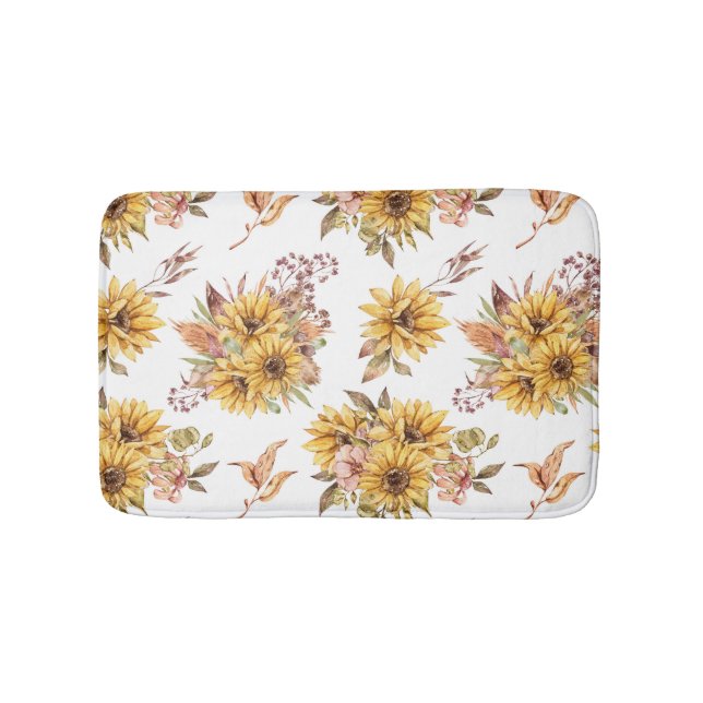 Alfombrilla De Baño Bouquet de girasol (Anverso)