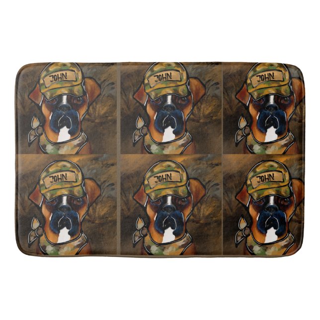 Alfombrilla De Baño Boxer Dog (Anverso)