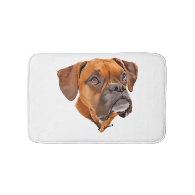 Alfombrilla De Baño Boxer Dog (Anverso)